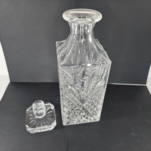 Vintage Cut Glass Whiskey Decanter With Stopper - Picture 5 of 8